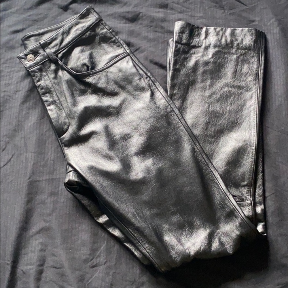 Black Leather Pants